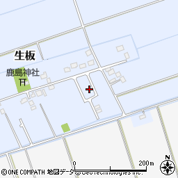 茨城県稲敷郡河内町生板7257-11周辺の地図