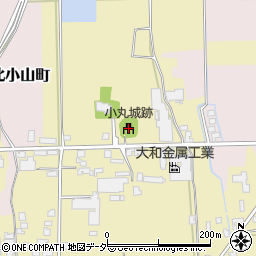 小丸城跡周辺の地図