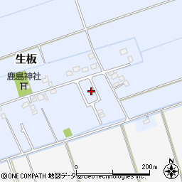 茨城県稲敷郡河内町生板丁-7257周辺の地図