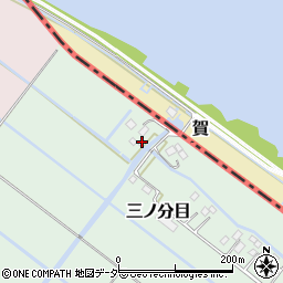 千葉県香取市三ノ分目11周辺の地図
