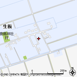 茨城県稲敷郡河内町生板7257-16周辺の地図