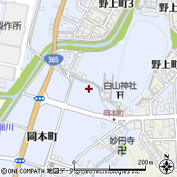 福井県越前市岡本町周辺の地図
