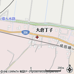 千葉県香取市大倉丁子周辺の地図