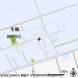 茨城県稲敷郡河内町生板7257-3周辺の地図