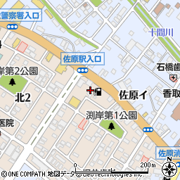 千葉県香取市北3丁目8周辺の地図