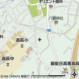 埼玉県日高市高萩1083-2周辺の地図