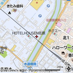 千葉県香取市佐原ホ1213-1周辺の地図