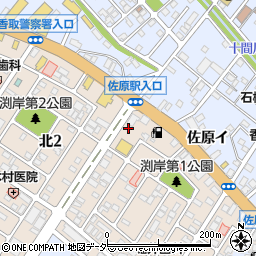 千葉県香取市北3丁目8-3周辺の地図