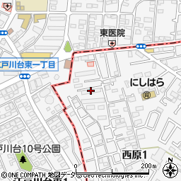 江戸川台コーポ大作周辺の地図