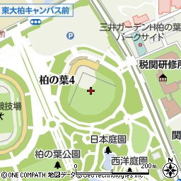千葉県立柏の葉公園野球場周辺の地図