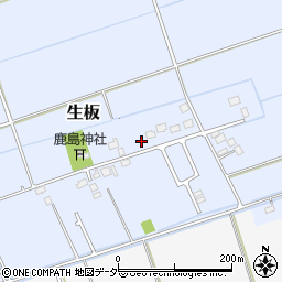 茨城県稲敷郡河内町生板丁-7335周辺の地図