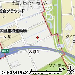 埼玉県さいたま市浦和区大原4丁目12周辺の地図