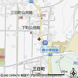 長野県上伊那郡箕輪町三日町1594-1周辺の地図