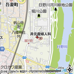 福井県越前市堀川町周辺の地図