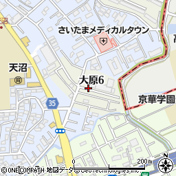 埼玉県さいたま市大宮区大原周辺の地図