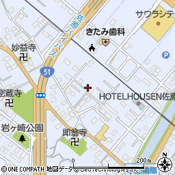 千葉県香取市佐原ホ1182-8周辺の地図