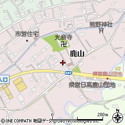 埼玉県日高市鹿山507周辺の地図