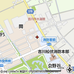 ファミリーマート吉川会野谷店周辺の地図