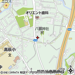 埼玉県日高市高萩1100周辺の地図