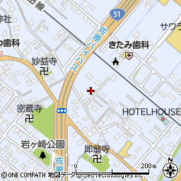 千葉県香取市佐原ホ1178周辺の地図