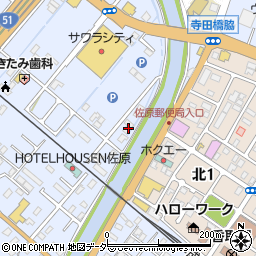 千葉県香取市佐原ホ1216周辺の地図