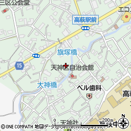 埼玉県日高市高萩586周辺の地図