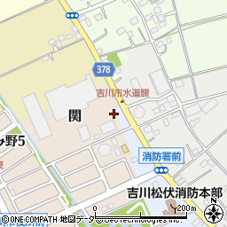 埼玉県吉川市関591-1周辺の地図