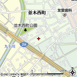 埼玉県川越市並木西町18周辺の地図