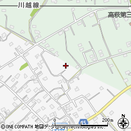 埼玉県日高市女影76-2周辺の地図