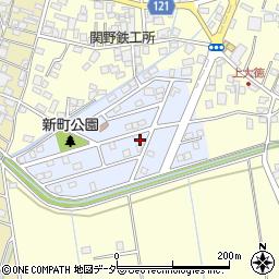 茨城県龍ケ崎市上大徳新町周辺の地図
