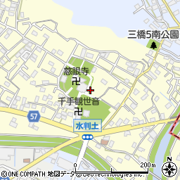 埼玉県さいたま市西区水判土周辺の地図