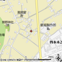埼玉県日高市新堀周辺の地図