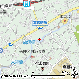 埼玉県日高市高萩606-4周辺の地図
