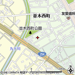 埼玉県川越市並木西町17周辺の地図