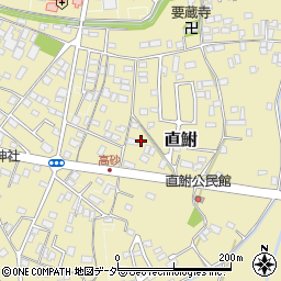 茨城県龍ケ崎市直鮒周辺の地図