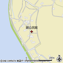 賀公民館周辺の地図