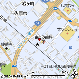 千葉県香取市佐原ホ1251-1周辺の地図