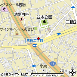 角田無線電機　さいたま営業所周辺の地図