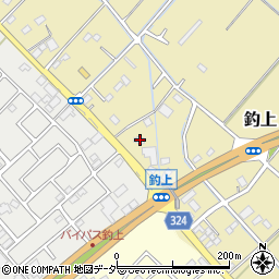 埼玉県さいたま市岩槻区釣上614周辺の地図