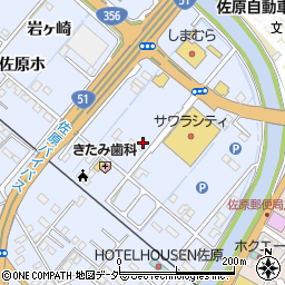 千葉県香取市佐原ホ1248周辺の地図