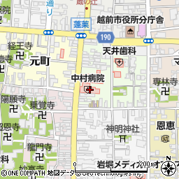 中村病院周辺の地図