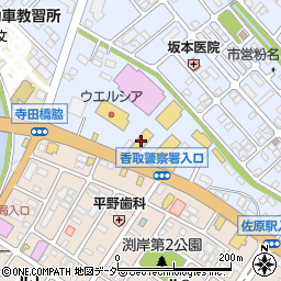 ＡＯＫＩ佐原店周辺の地図