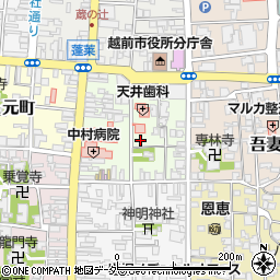 福井県越前市天王町周辺の地図