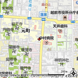 日本調剤　越前薬局周辺の地図