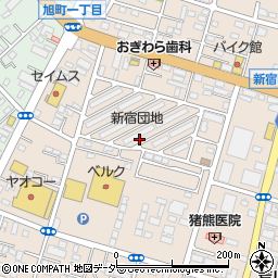 埼玉県川越市新宿町5丁目周辺の地図