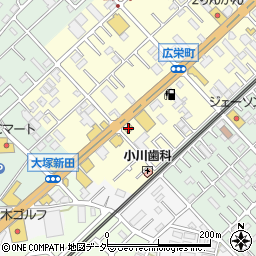 松屋川越インター店周辺の地図