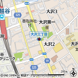 大沢３周辺の地図