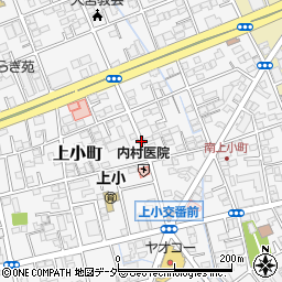 埼玉県さいたま市大宮区上小町周辺の地図