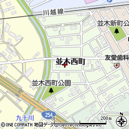 埼玉県川越市並木西町13周辺の地図
