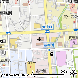 福井地方検察庁　武生支部周辺の地図